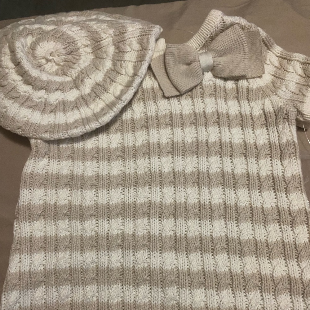 Sweater Dress and Hat set